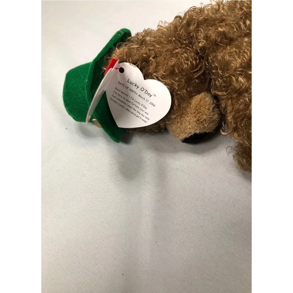 Ty Beanie Babies St Patricks Day Bears Lucky ODay and OFortune Set of 2 Plush